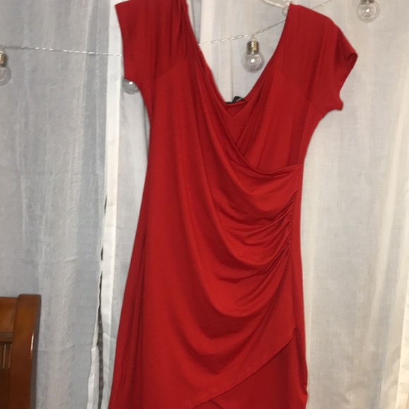 Red Mini Dress - Picture 3 of 6